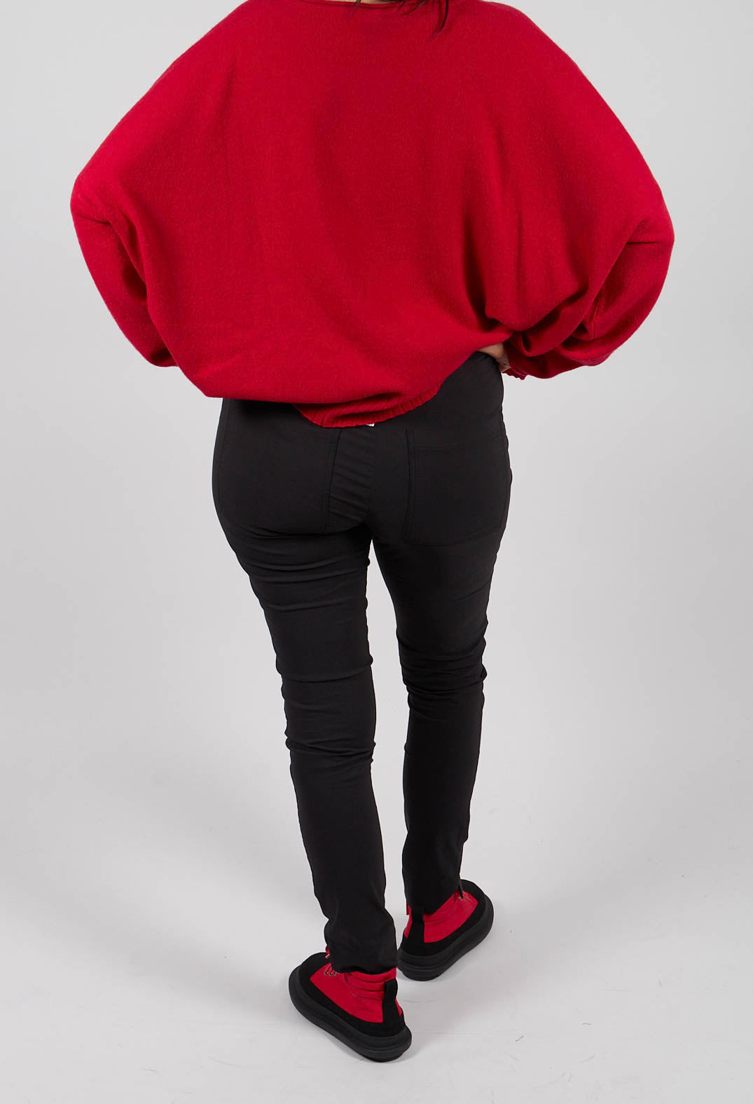 Pull On Slim Leg Trousers in Black - 3630101