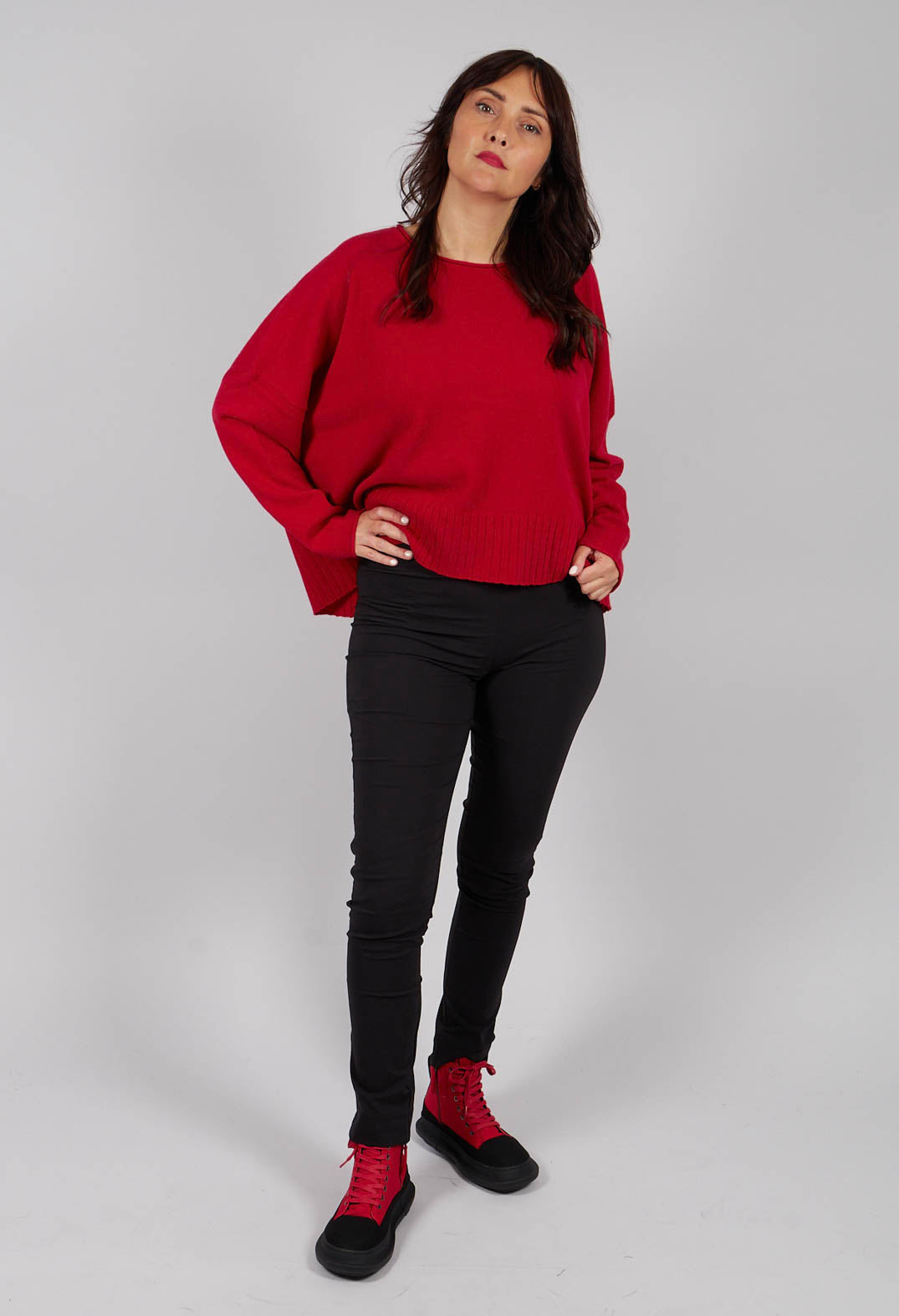 Pull On Slim Leg Trousers in Black - 3630101