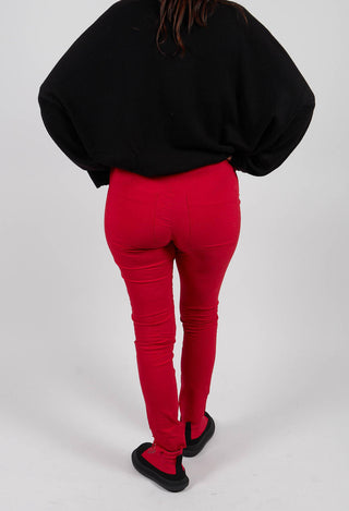 Pull On Slim Leg Trousers in Rose - 3630101