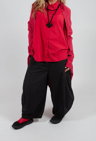 Pull On Balloon Leg Trousers in Black - 3630104