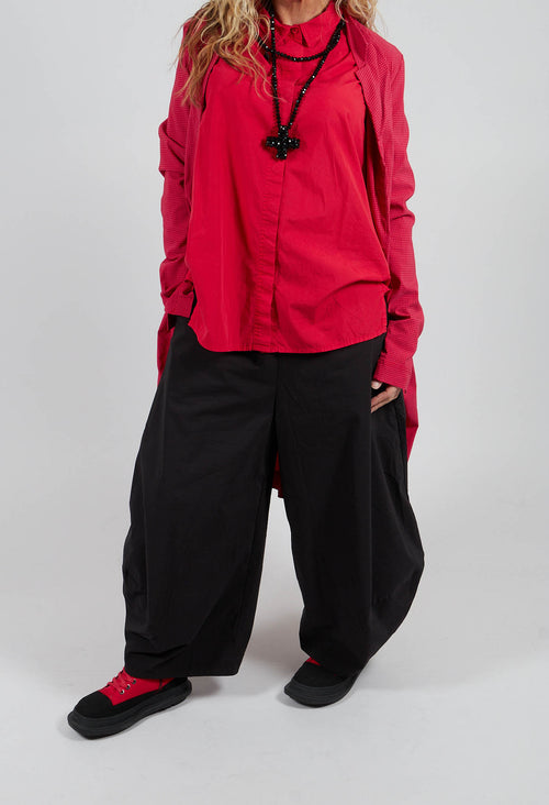 Pull On Balloon Leg Trousers in Black - 3630104