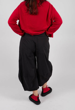 Pull On Balloon Leg Trousers in Black - 3630104