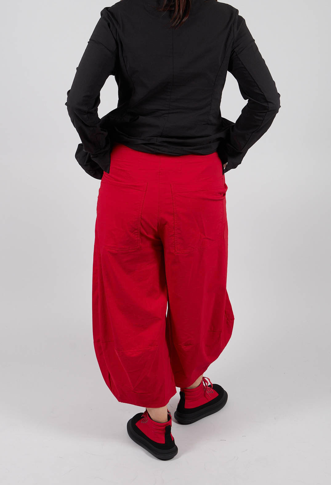 Pull On Balloon Leg Trousers in Rose - 3630104