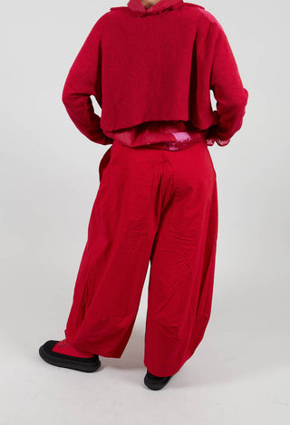 Pull On Balloon Leg Trousers in Rose - 3630104