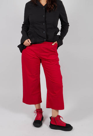 Pull On Straight Leg Trousers in Rose - 3630105