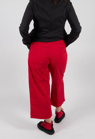 Pull On Straight Leg Trousers in Rose - 3630105