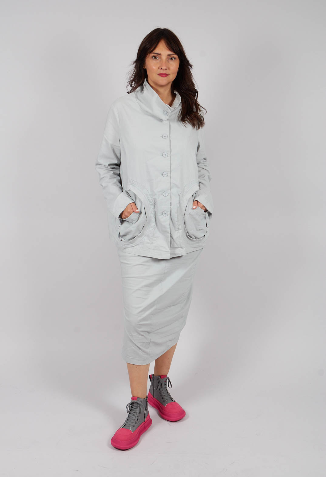 Pencil Skirt in Light Grey - 3630307