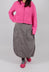 Tulip Skirt with Circular Pockets in Dark Grey - 3630308