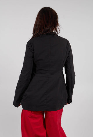 Jacket with Circular Pockets in Black - 3631111
