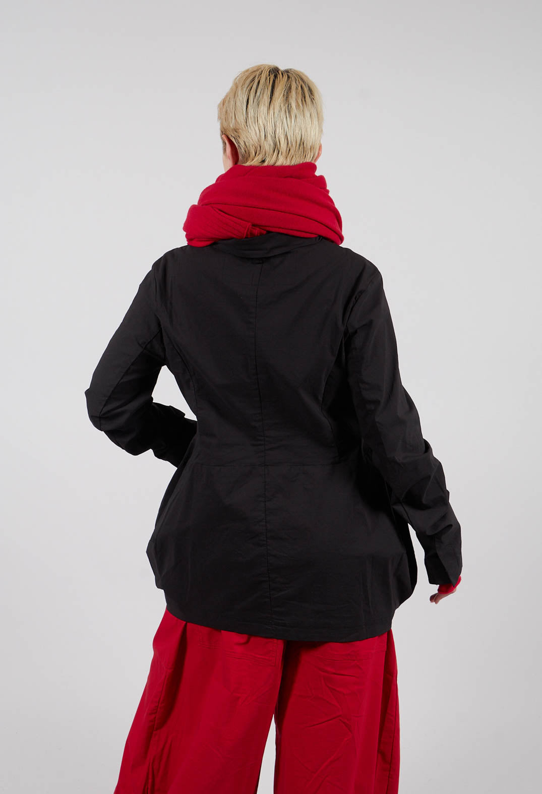 Jacket with Circular Pockets in Black - 3631111