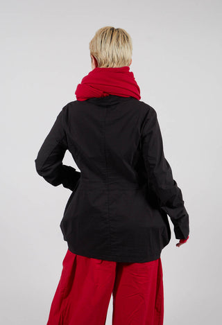 Jacket with Circular Pockets in Black - 3631111