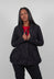Jacket with Circular Pockets in Black - 3631111