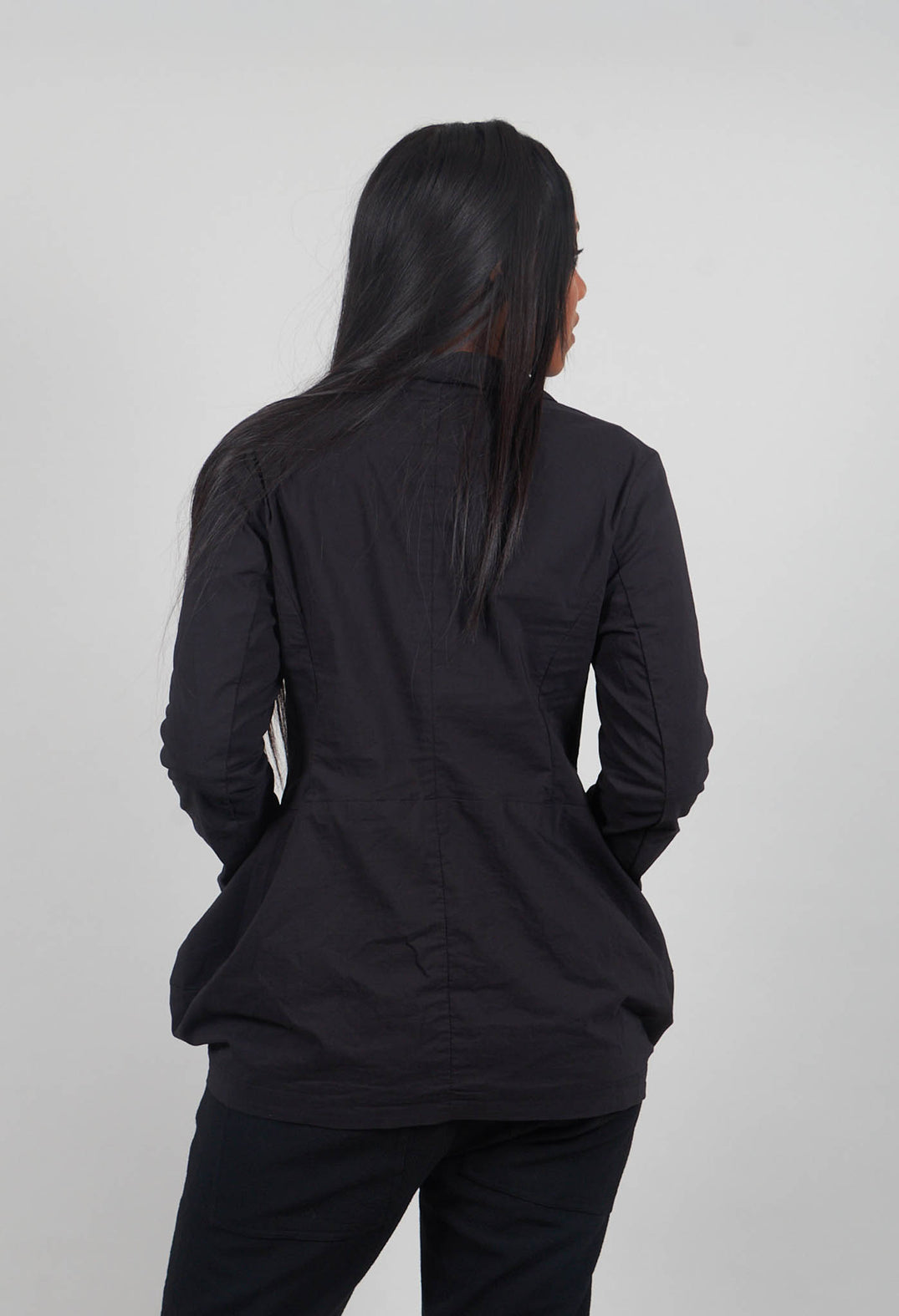 Jacket with Circular Pockets in Black - 3631111