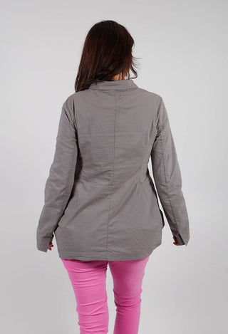 Jacket with Circular Pockets in Dark Grey - 3631111