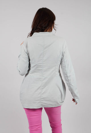 Jacket with Circular Pockets in Light Grey - 3631111