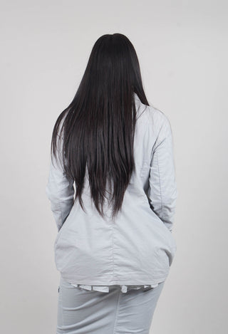 Jacket with Circular Pockets in Light Grey - 3631111
