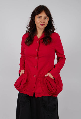 Jacket with Circular Pockets in Rose - 3631111