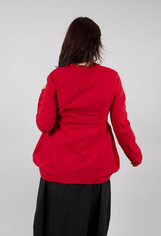 Jacket with Circular Pockets in Rose - 3631111