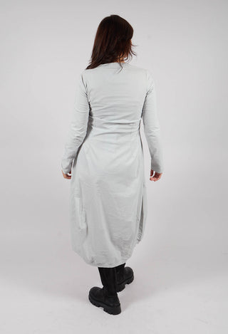 Dress with Circular Pockets in Light Grey - 3630912