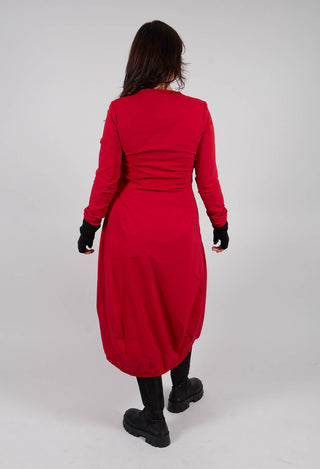 Dress with Circular Pockets in Rose - 3630912