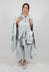 Tulip Hem Coat with Circular Pockets in Light Grey - 3631213