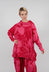 Longline Top with Feature Pocket in Rose Print - 3640502