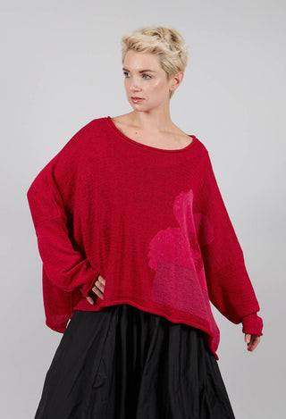 Oversized Jumper in Rose with Lotusflock - 3720702
