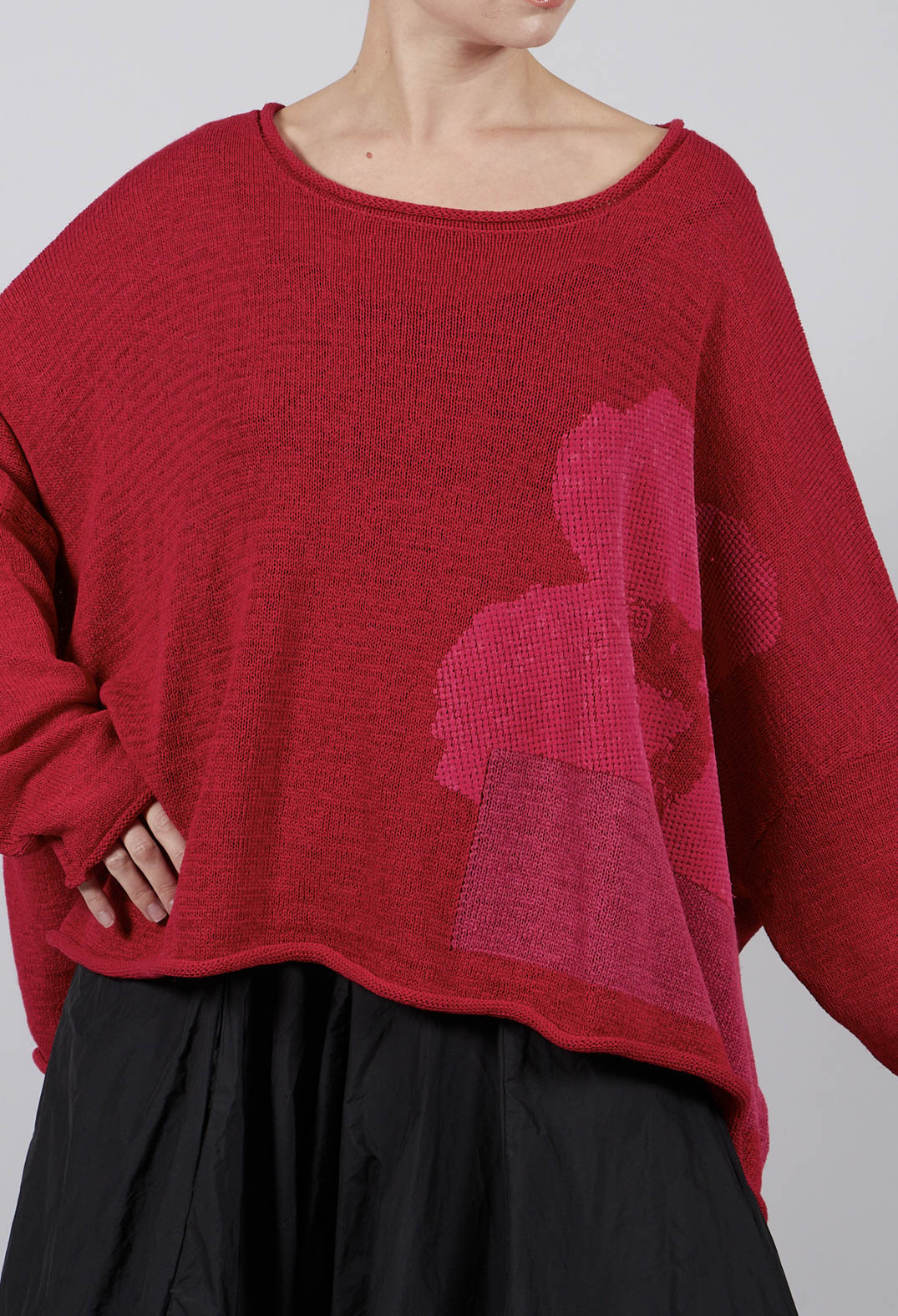 Oversized Jumper in Rose with Lotusflock - 3720702
