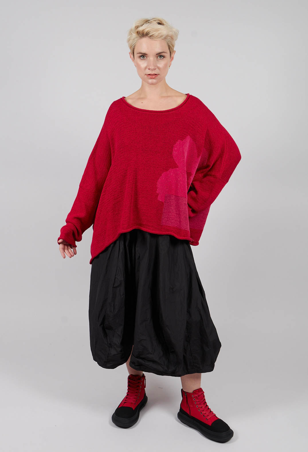 Oversized Jumper in Rose with Lotusflock - 3720702