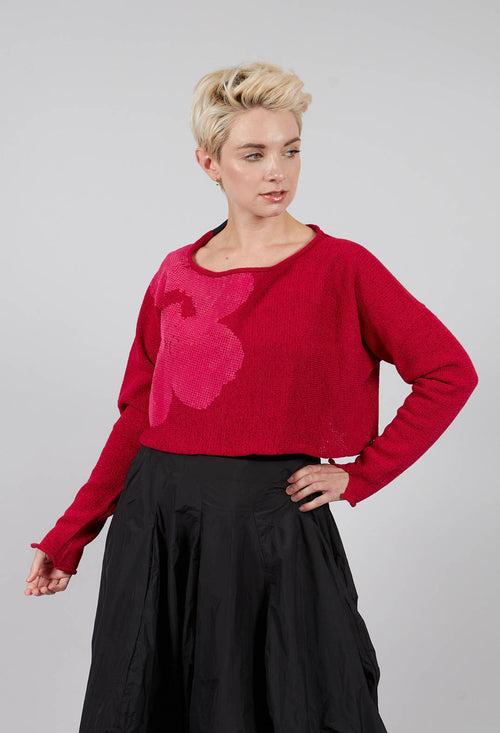 Cropped Jumper in Rose with Lotusflock - 3720705