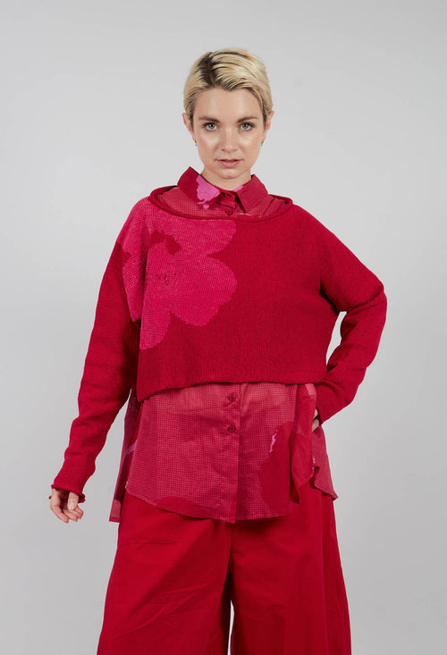 Cropped Jumper in Rose with Lotusflock - 3720705