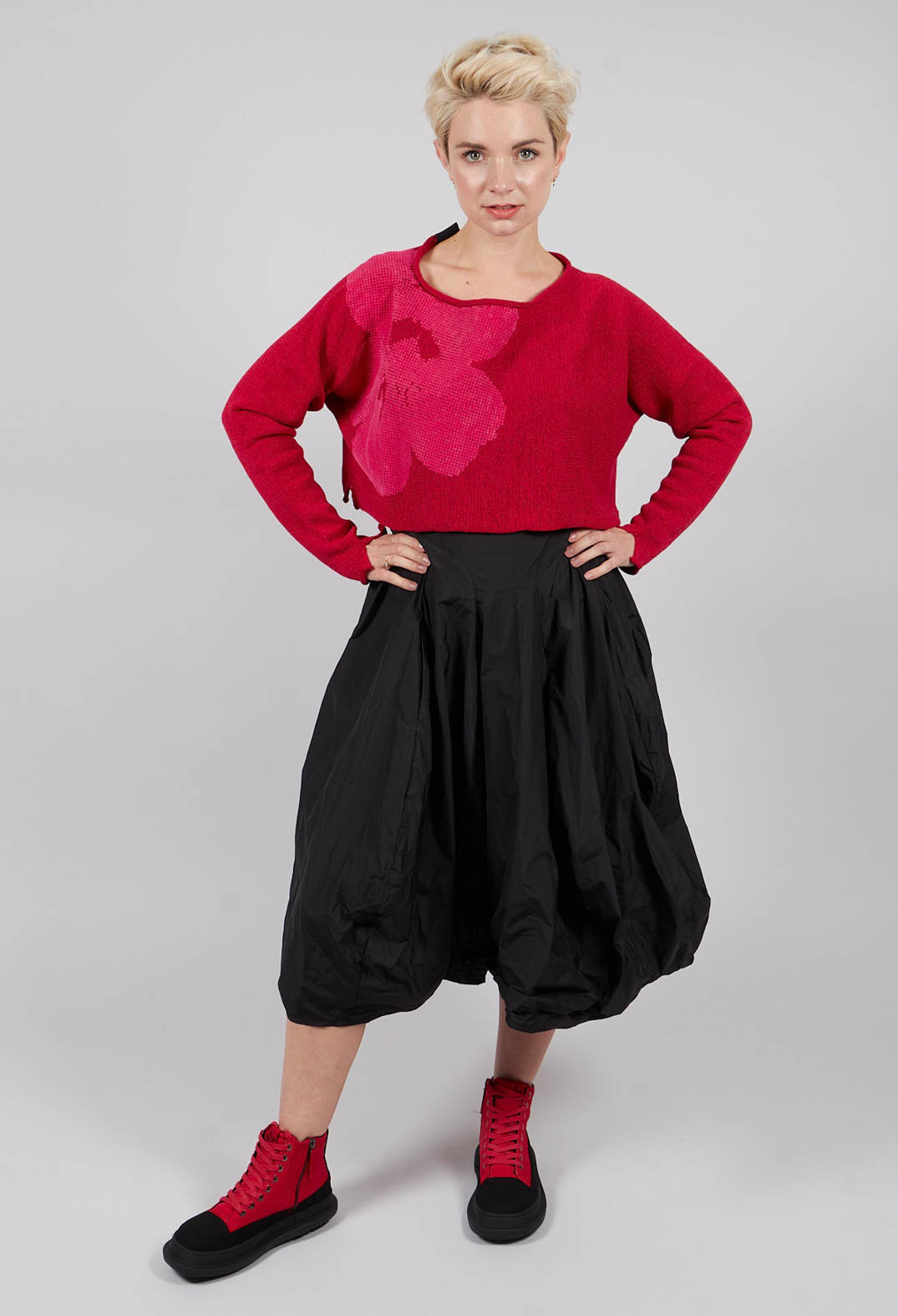 Cropped Jumper in Rose with Lotusflock - 3720705