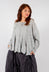 Flared Hem Jumper in Light Grey - 3890702