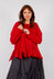Flared Hem Jumper in Rose - 3890702