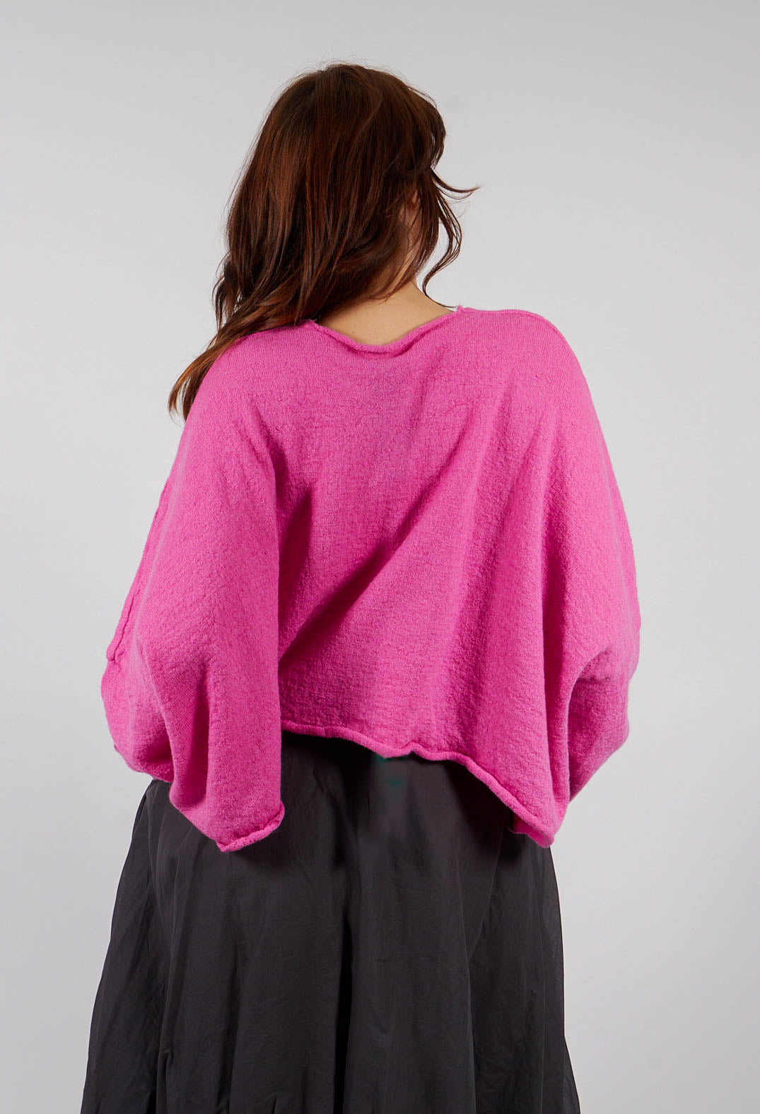 Oversized Cropped Jumper in Lily - 3890718