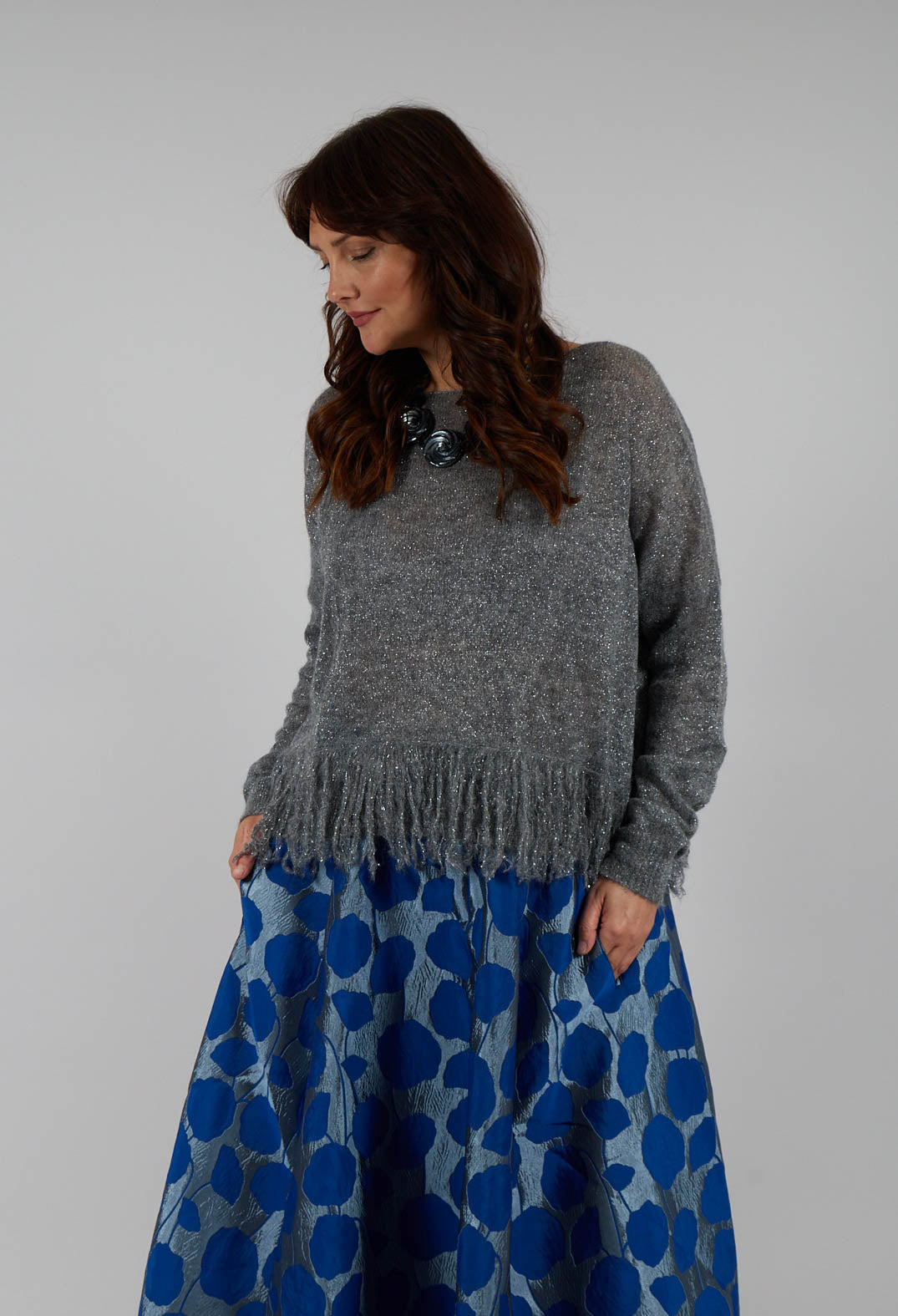 Sparkly Sweater in Medium Grey