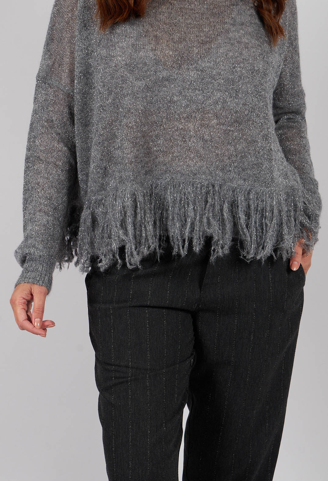 Sparkly Sweater in Medium Grey