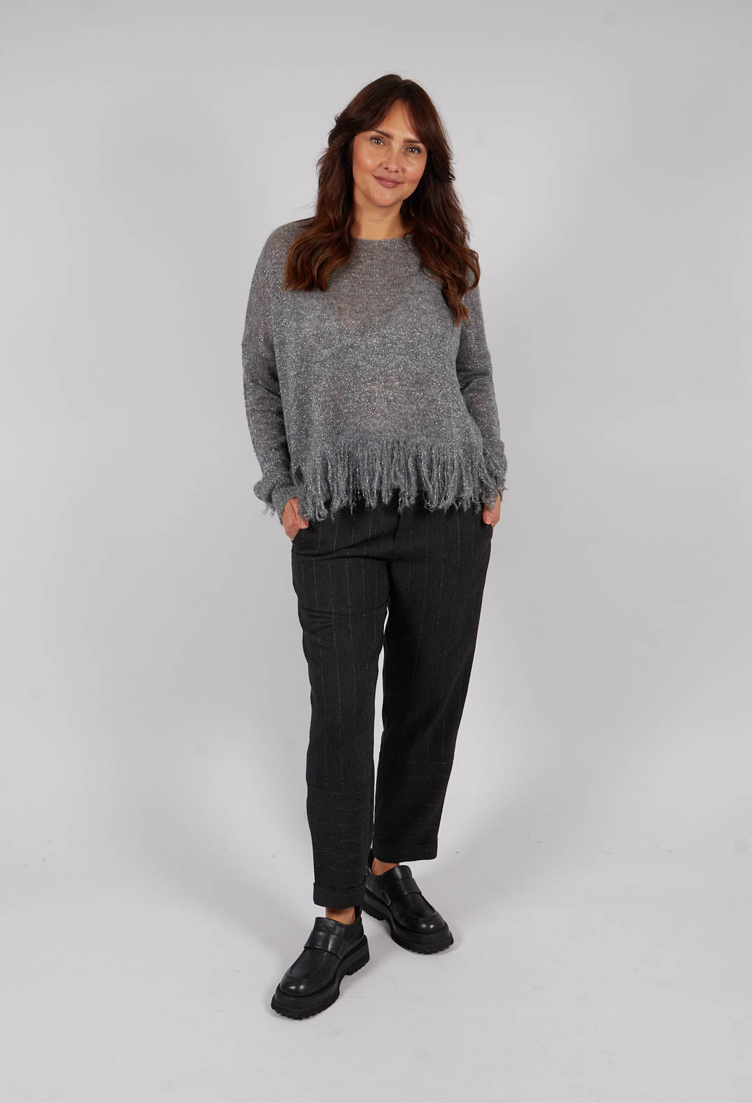 Sparkly Sweater in Medium Grey