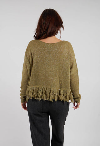 Sparkly Sweater in Moss Green