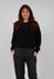 Open Knit Sweater in Black