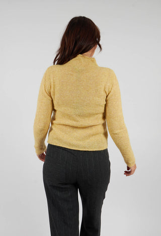 High Neck Sweater in Golden Yellow
