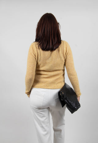 High Neck Sweater in Golden Yellow