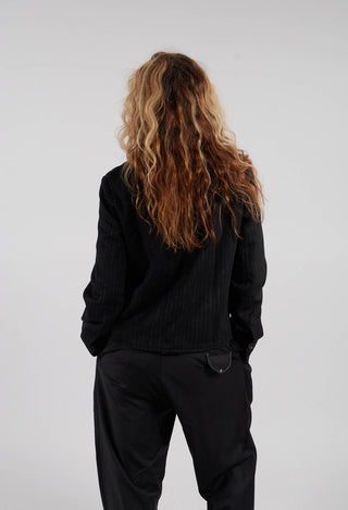 Pinstripe Jacket in Origianl Black
