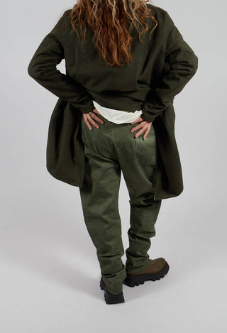 Brooch Detail Pants in Original Green