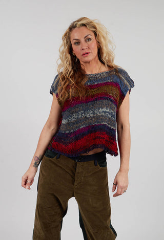 Sleeveless Knit in Original Multicolour