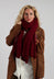 Knitted Scarf in Bordo