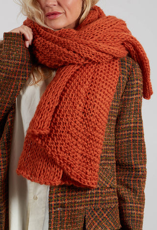 Knitted Scarf in Orange