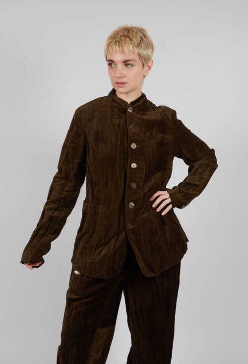 Ieme Velvet Jacket in Striped Velvet