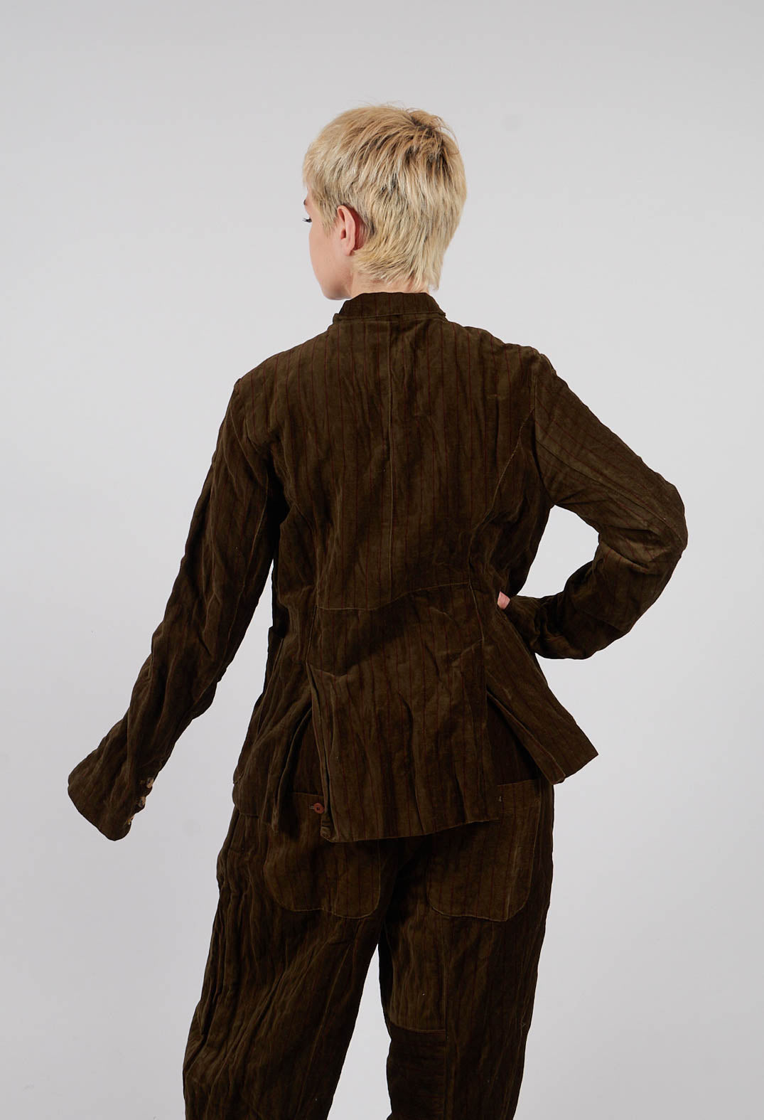 Ieme Velvet Jacket in Striped Velvet