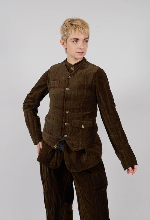 Favorite Waistcoat in Striped Velvet